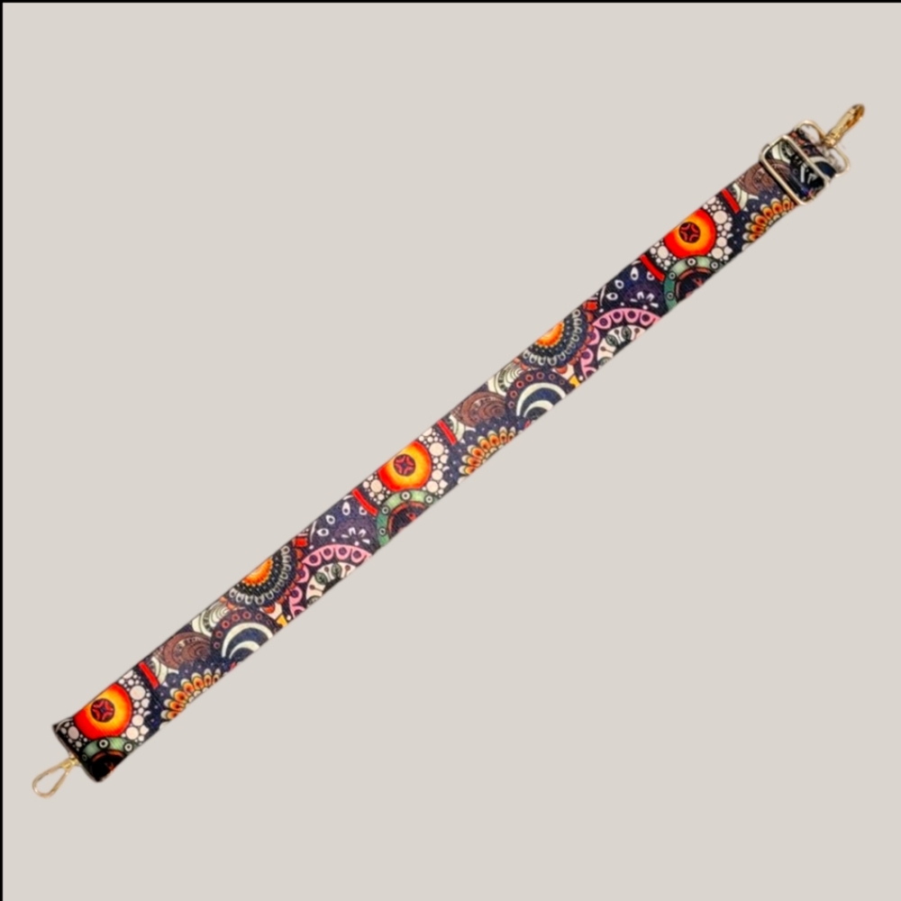 NEW Multicolor Boho Adjustable Crossbody Bag / Purse Strap – Blue Orange Green
